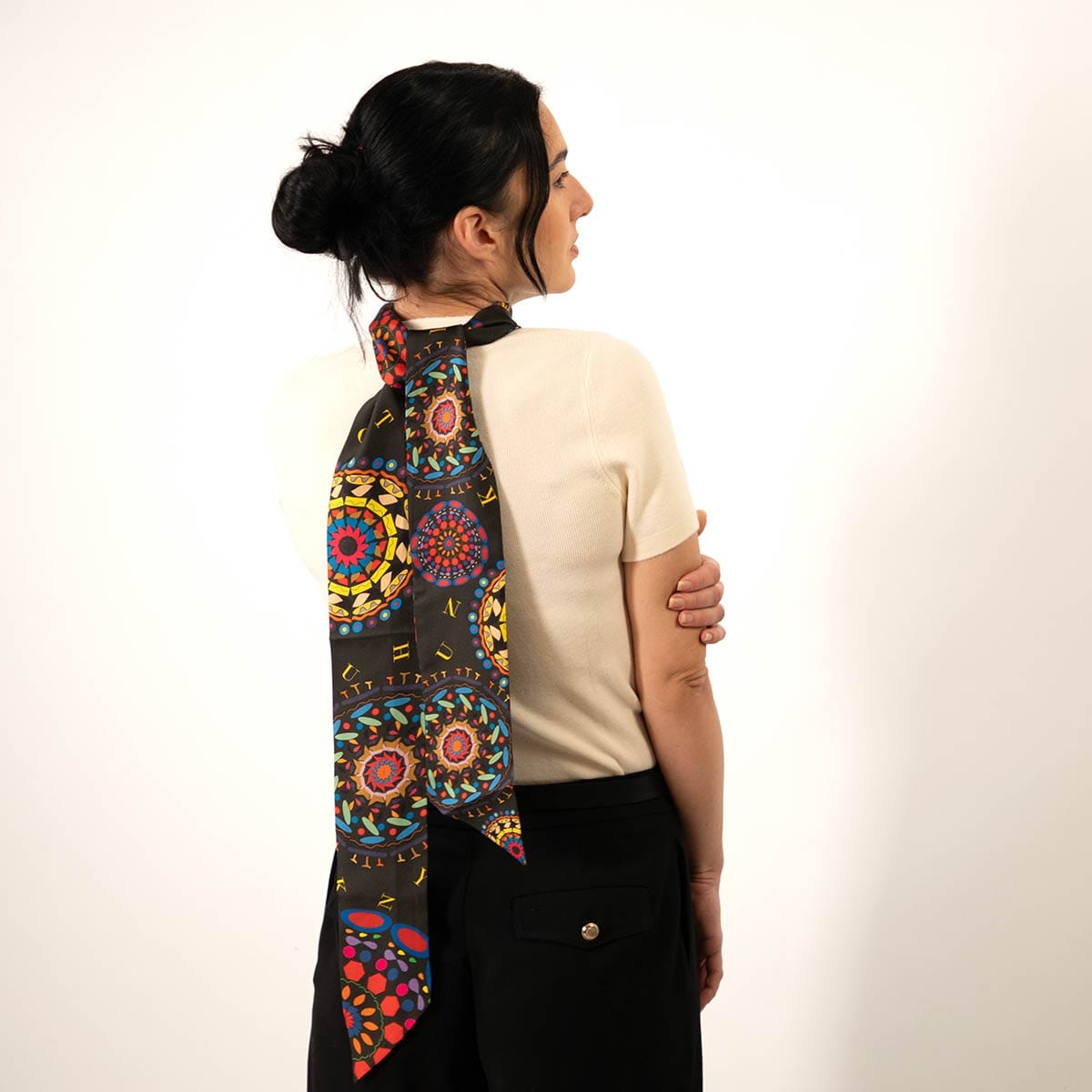 Cinta de seda multiusos para accesorios de moda