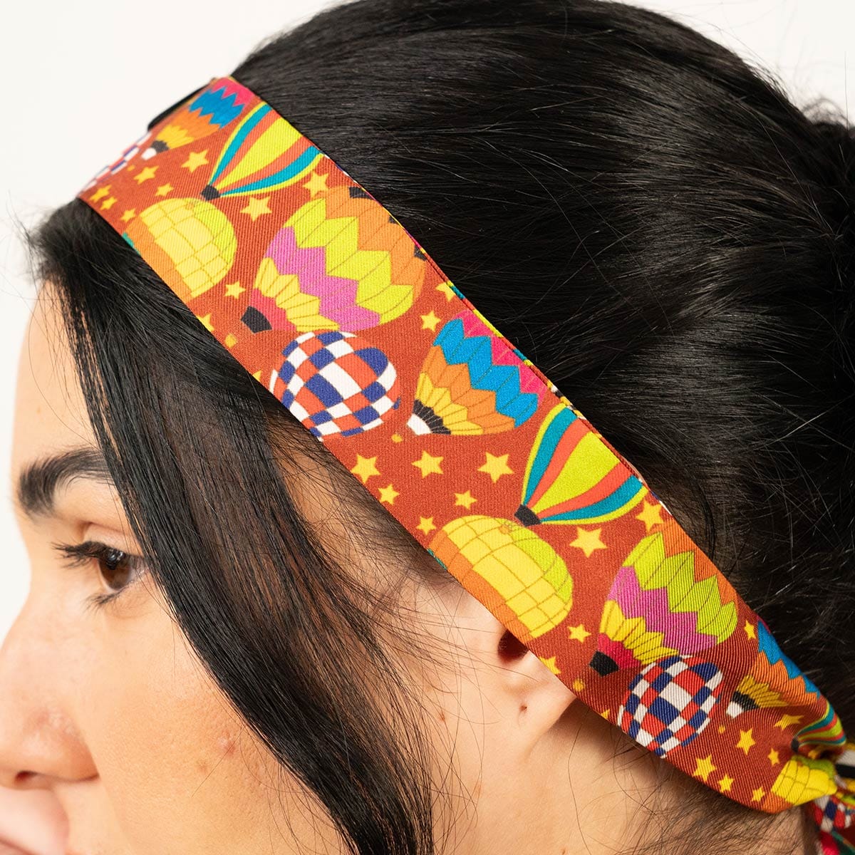 Twilly de seda natural exclusivol para el pelo