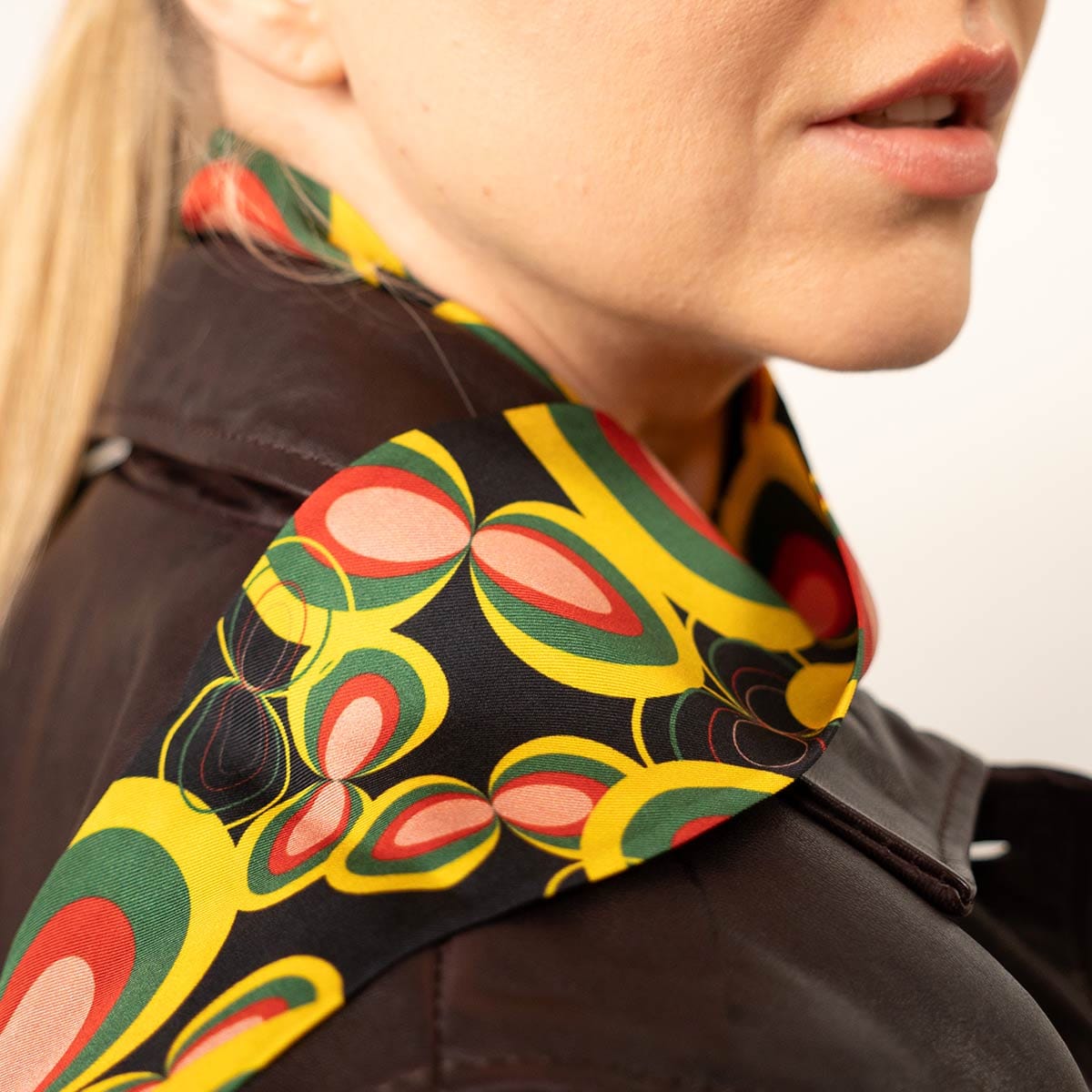 Twilly de seda seda 100% natural