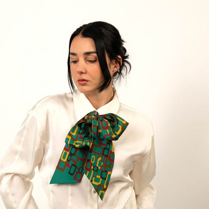 azo de seda para bolso de playa lujo costero