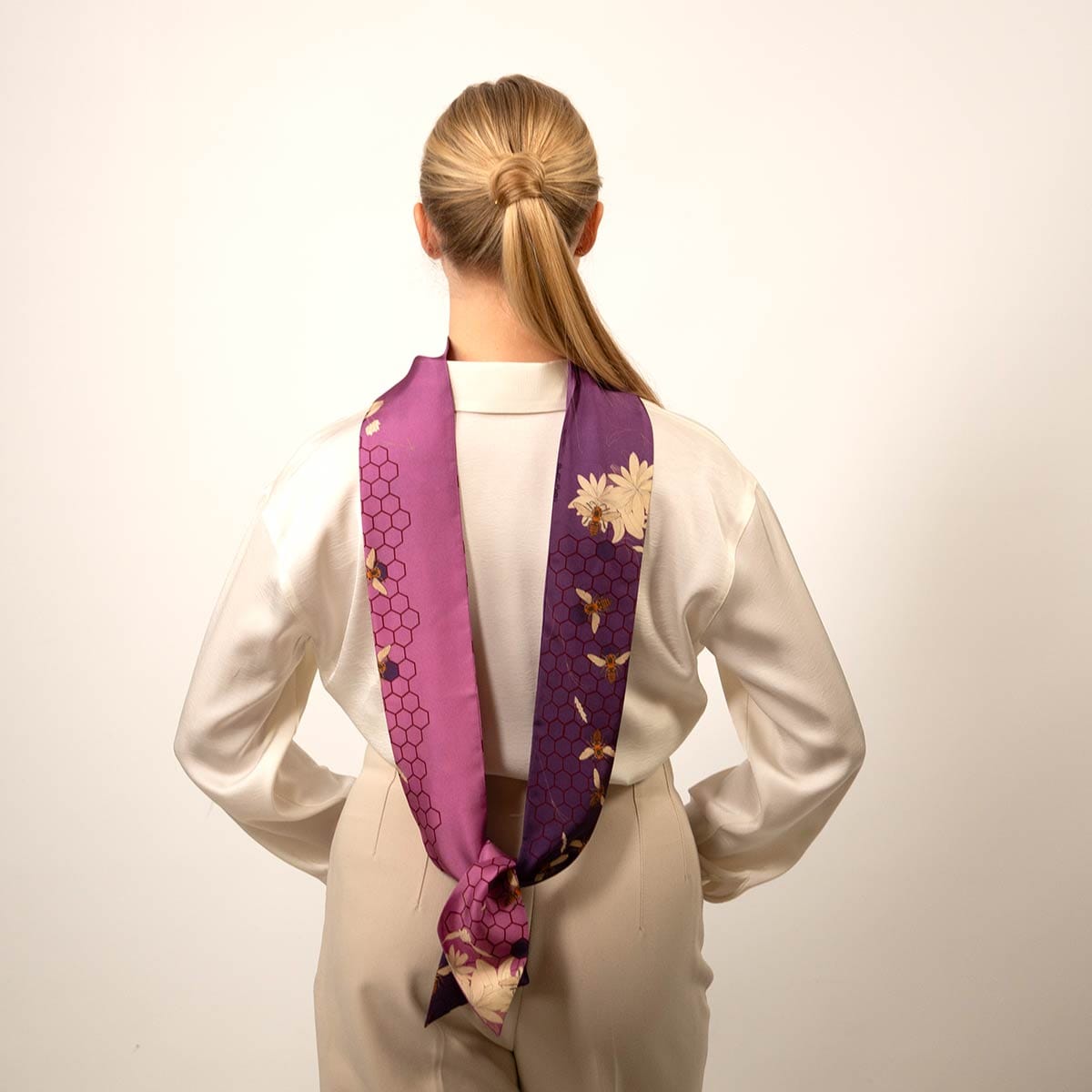 Cinta de seda para el pelo accesorio tendencia street style